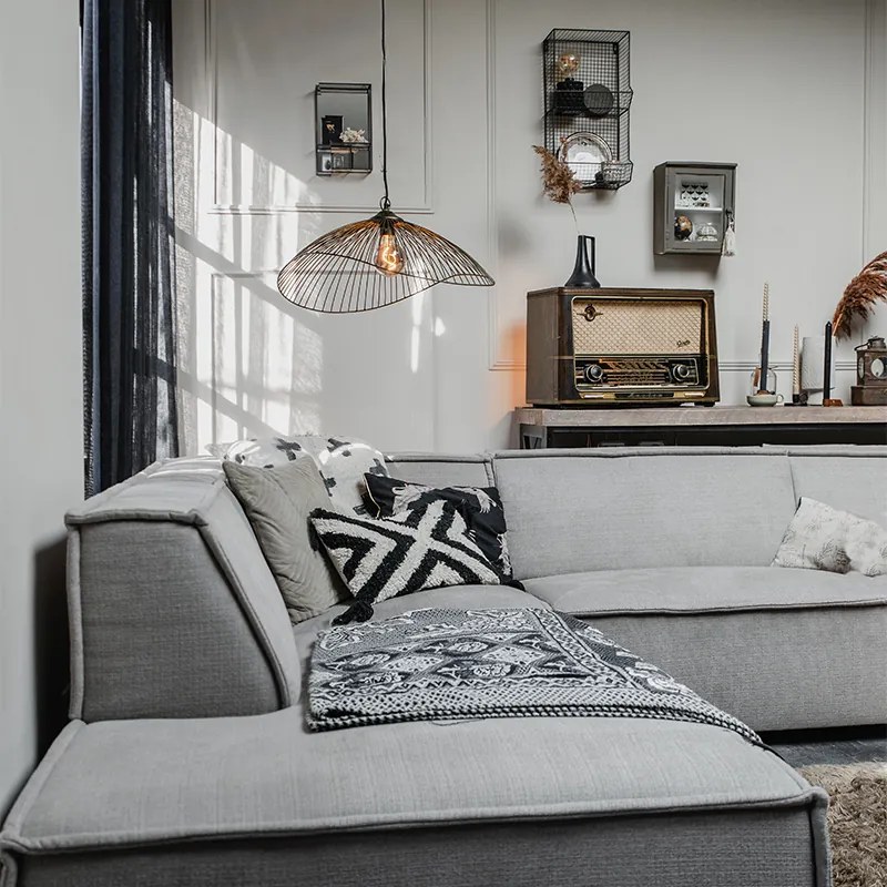 Candeeiro de suspensão design latão 64 cm - Pia