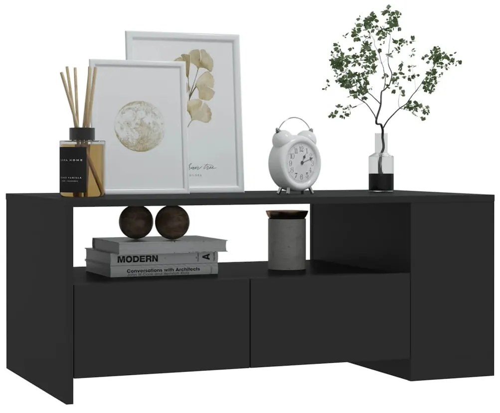 Mesa de centro 102x55x42 cm derivados de madeira preto