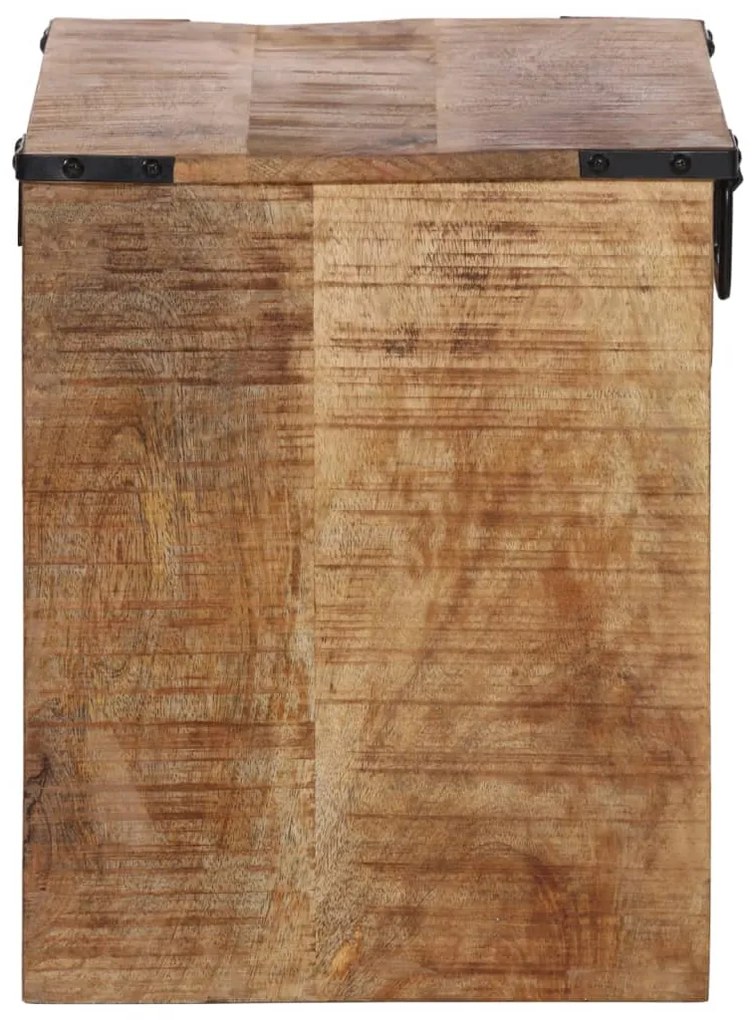 Mesa de cabeceira 40x30x37 cm madeira de mangueira maciça