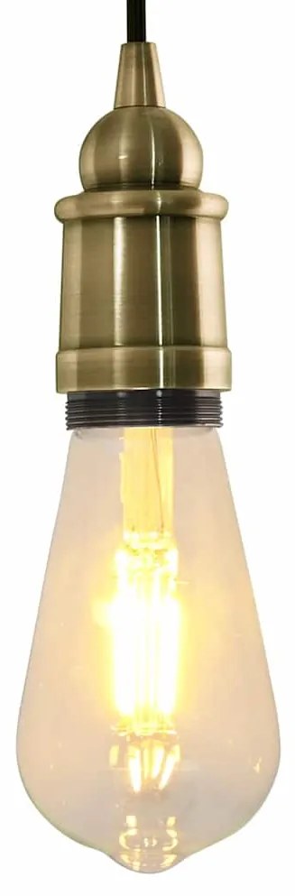 vidaXL Casquilhos de lâmpadas 2 pcs Bronze E27