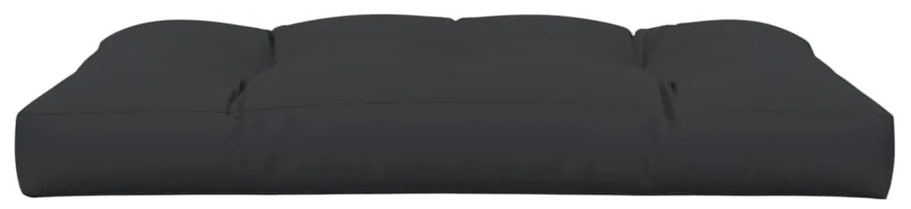 Almofadão para sofá de paletes 120x80x12 cm tecido preto