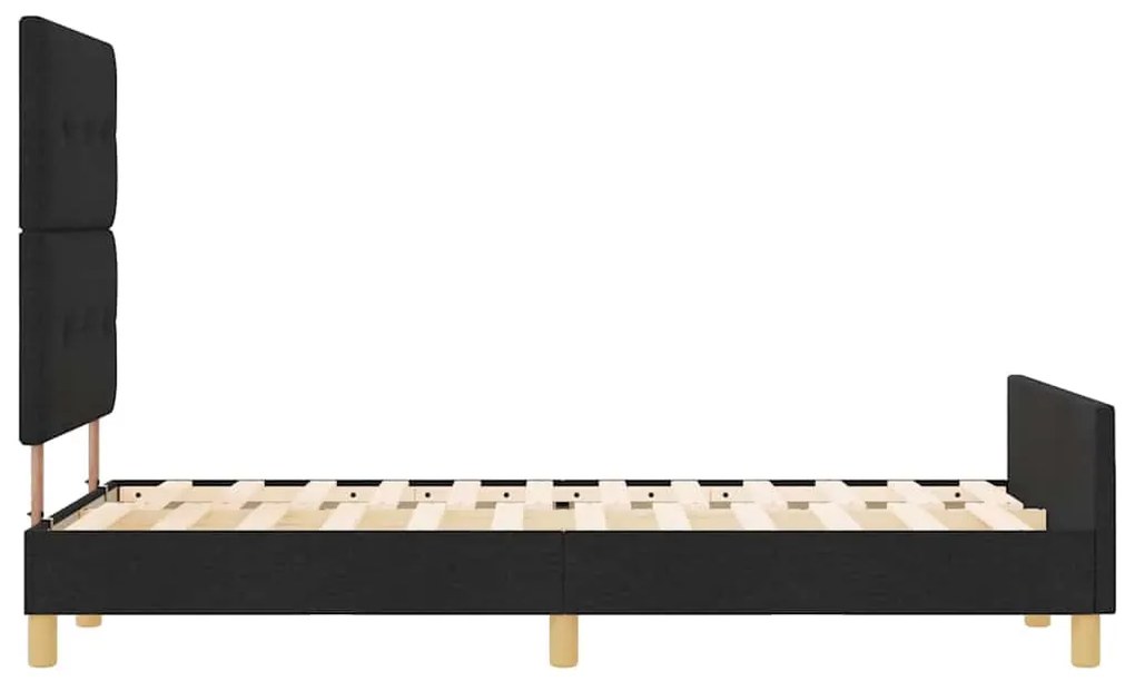 Cama vidaXL Preta 120x200 cm em Tecido