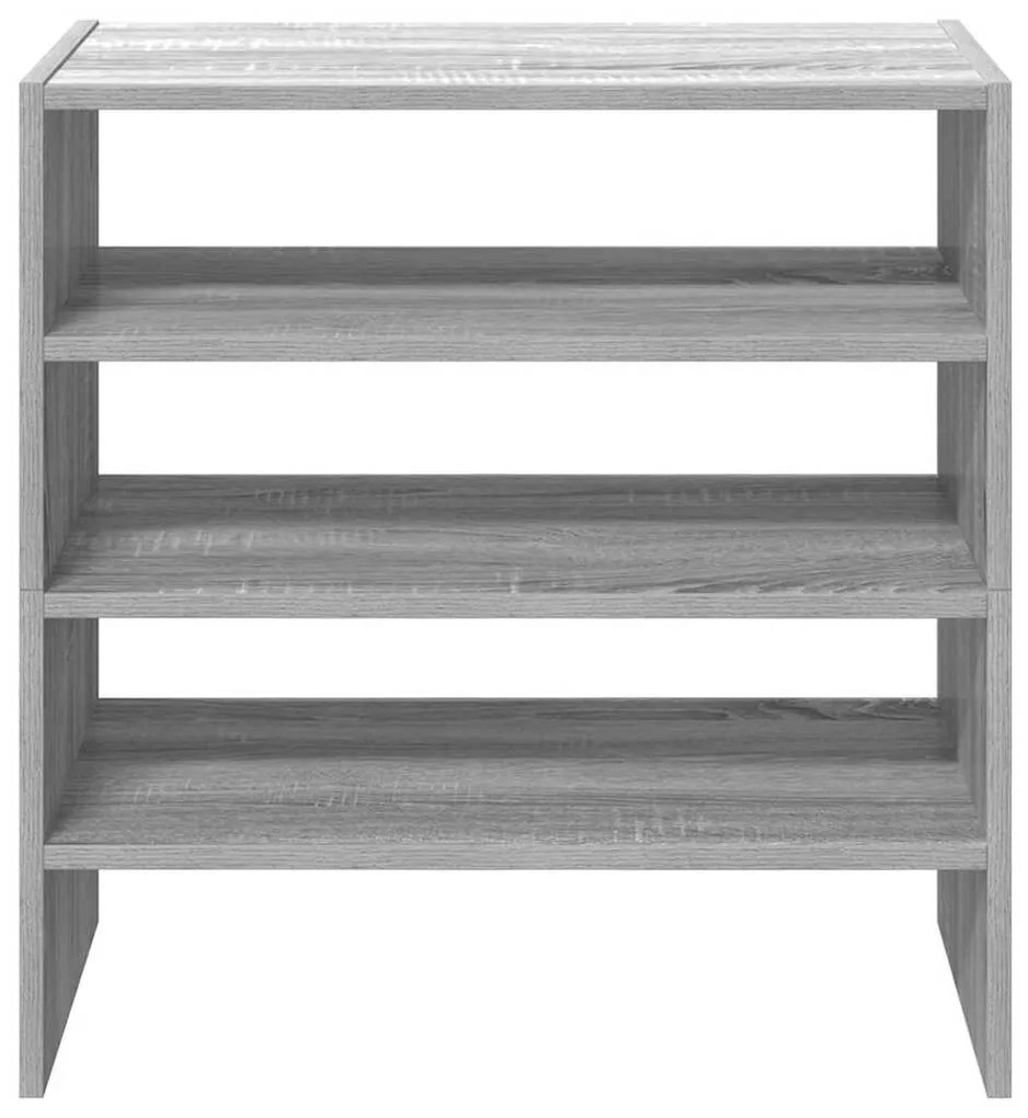 Sapateiras 2 pcs empilháveis 60x30x30,5 cm cinzento sonoma