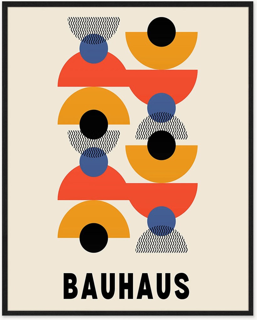 Impressão digital emoldurada Bauhaus