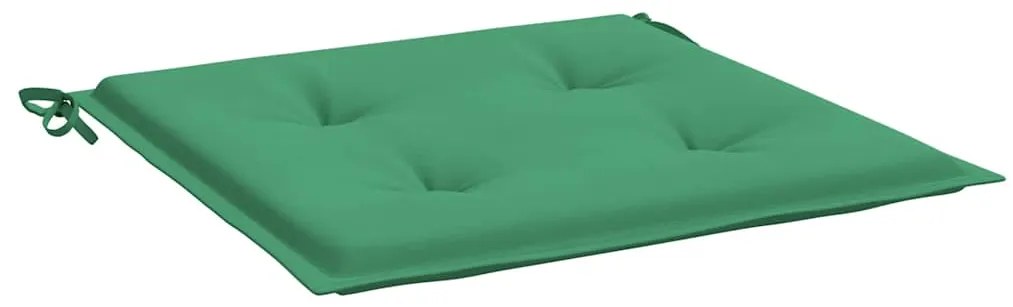 Almofadões p/ cadeiras jardim 2pcs 40x40x3 cm oxford verde