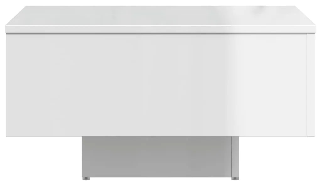 Mesa de centro derivados de madeira branco brilhante