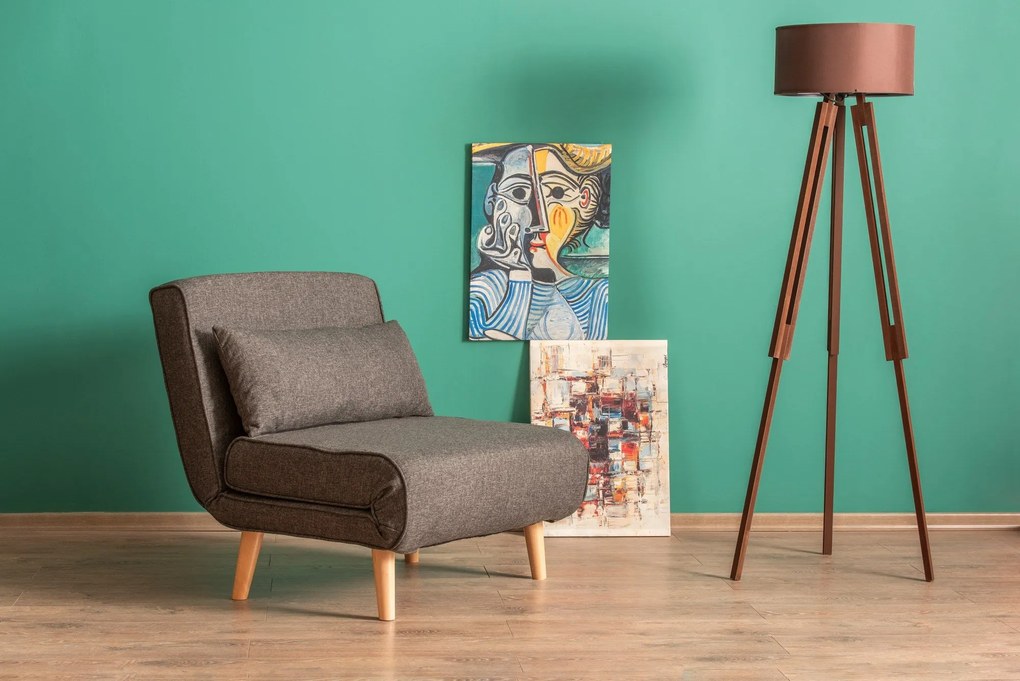 Sofá-Cama Folde – Cinzento Escuro – 180 x 80 cm