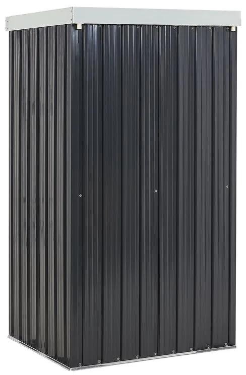 Abrigo de jardim em metal cinzento 98 x 180 cm UMBRIA Beliani