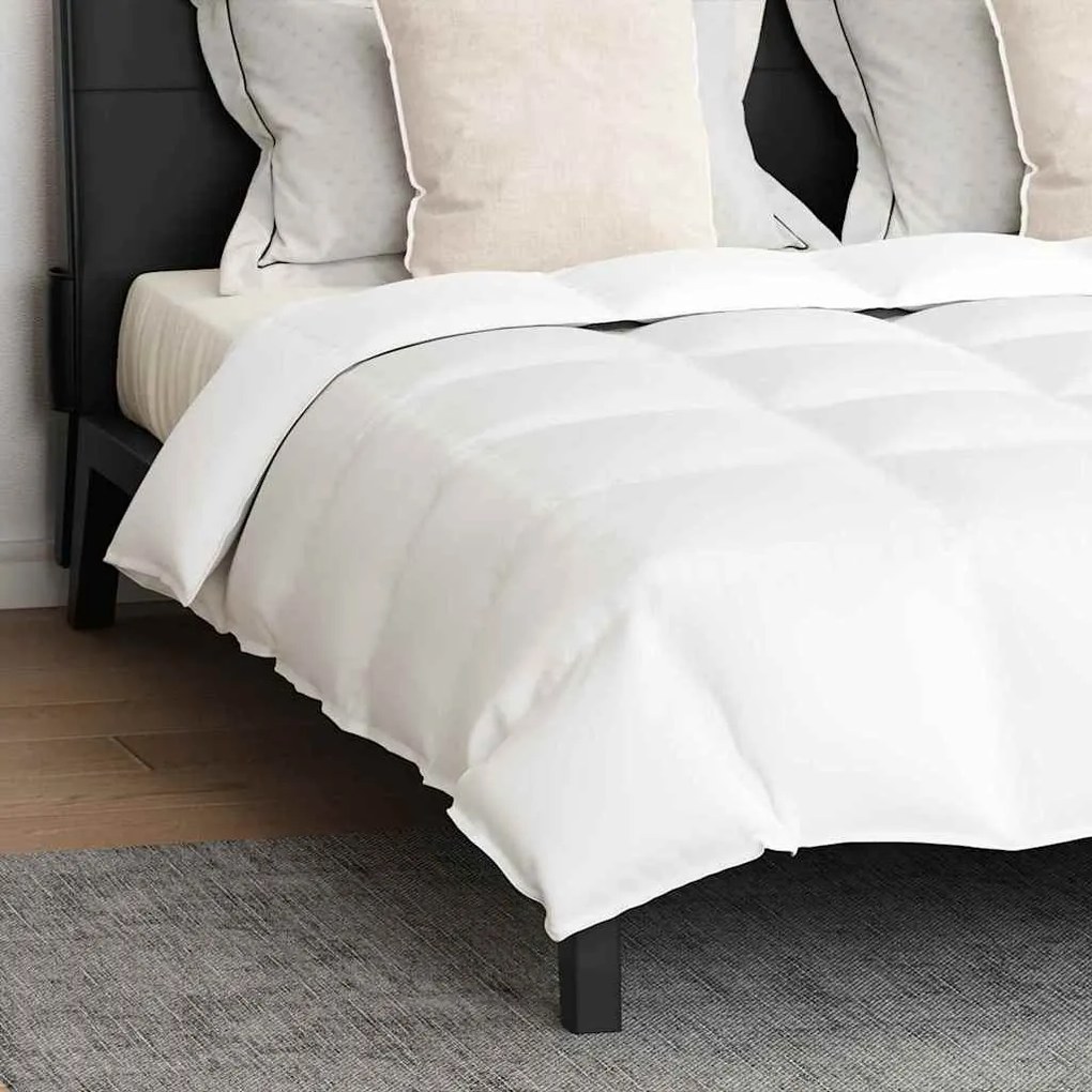 Edredão com travesseiro 3 pcs Branco 260 x 220 cm Penugem