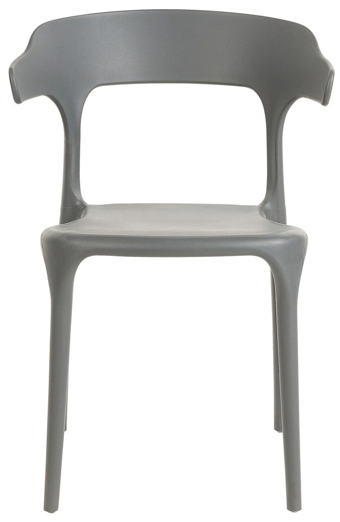 Conjunto de 8 cadeiras de jantar cinzentas GUBBIO Beliani