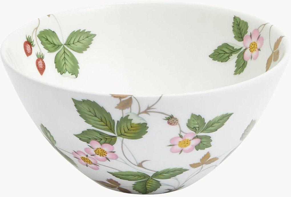 Taça pequena em Fine Bone China Wild Strawberry