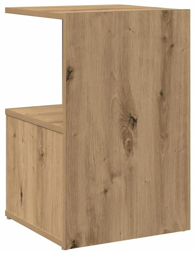 Mesa cabeceira 35x35x55 cm derivados madeira carvalho artisiano