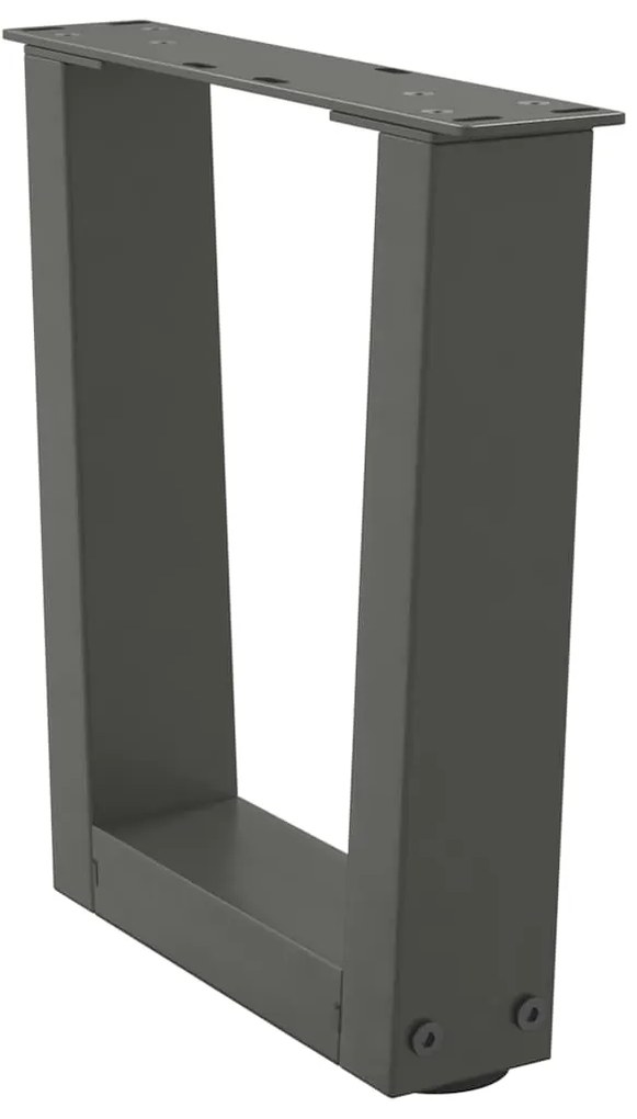 Pés para mesa de centro em V, 2 peças, antracite, 40x(30-31,3) cm, aço