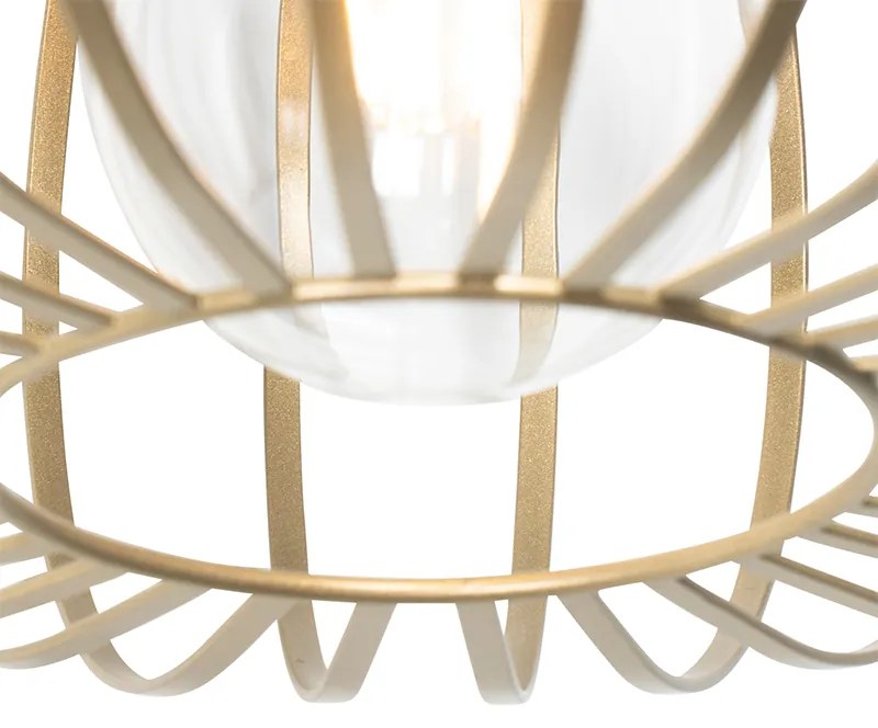 Candeeiro suspenso de design dourado - Johanna Design