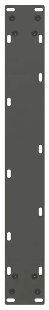 Pés para mesa de jantar em formato de U, 3 peças, antracite, 70x(72-73