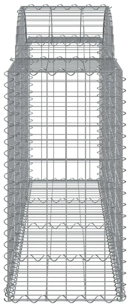 Cestos gabião arqueados 10pcs 200x50x80/100cm ferro galvanizado
