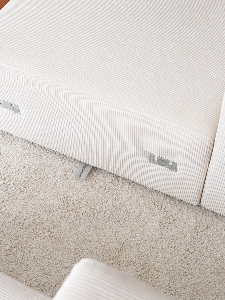 Sofá de 3 Lugares Yolo – Branco – 222x89x110 cm