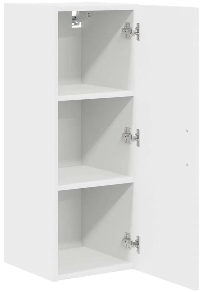 vidaXL Armário de Cozinha com prateleira 2 pcs Branco 30 x 31 x 80 cm