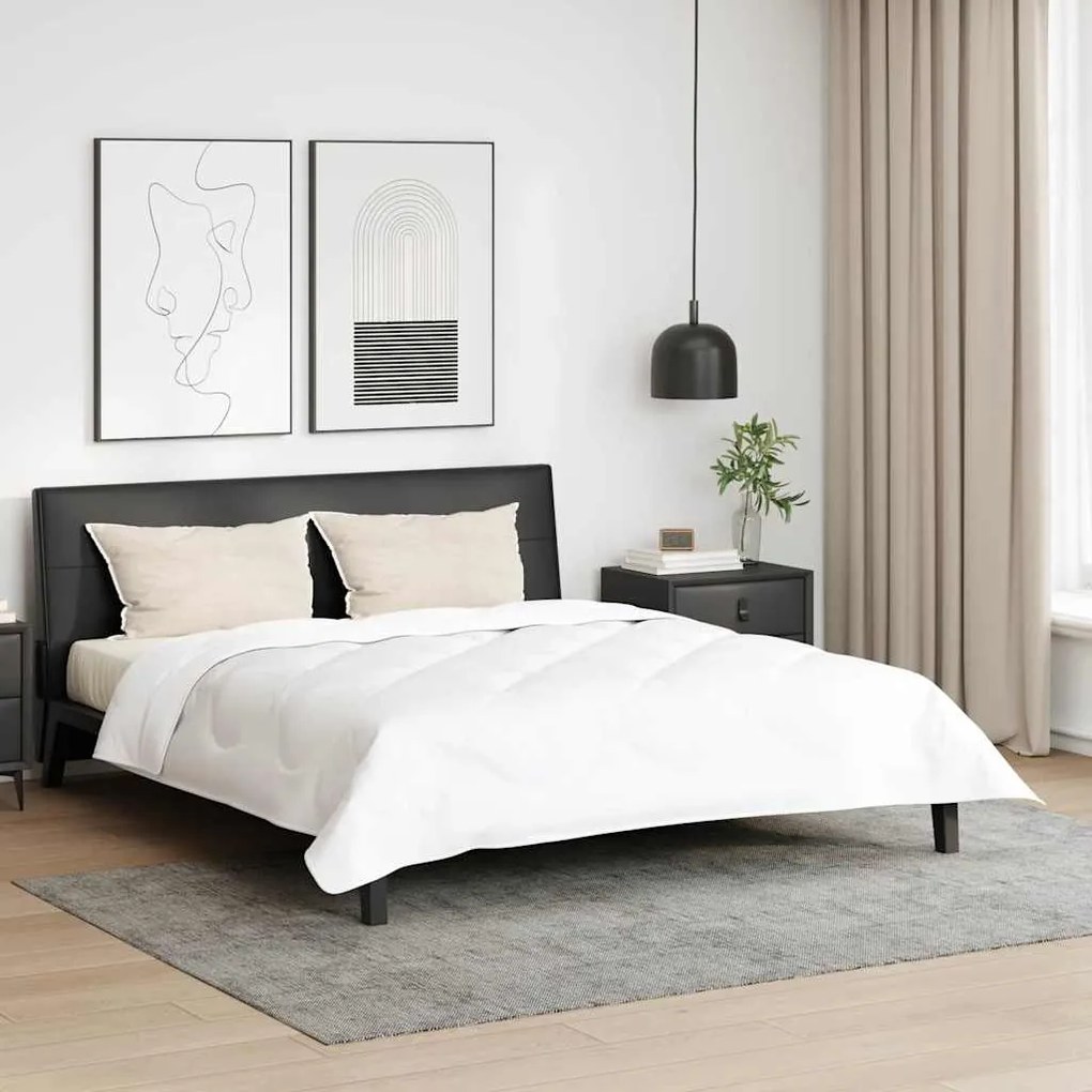 vidaXL Almofada com travesseiro 2 pcs Branco 40 x 80 cm Algodão