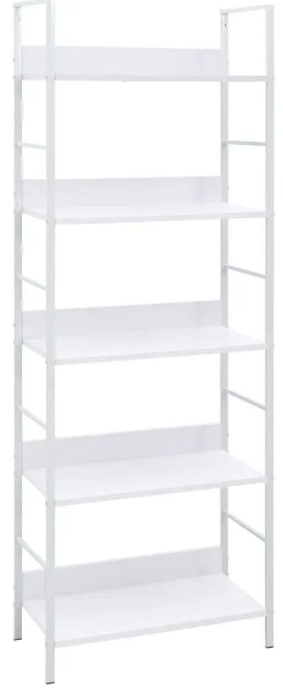 Estante com 5 prateleiras derivados de madeira branco