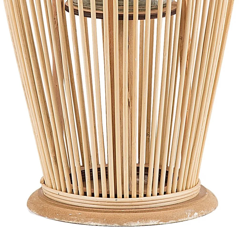 Lanterna decorativa castanho claro 72 cm TAHITI Beliani