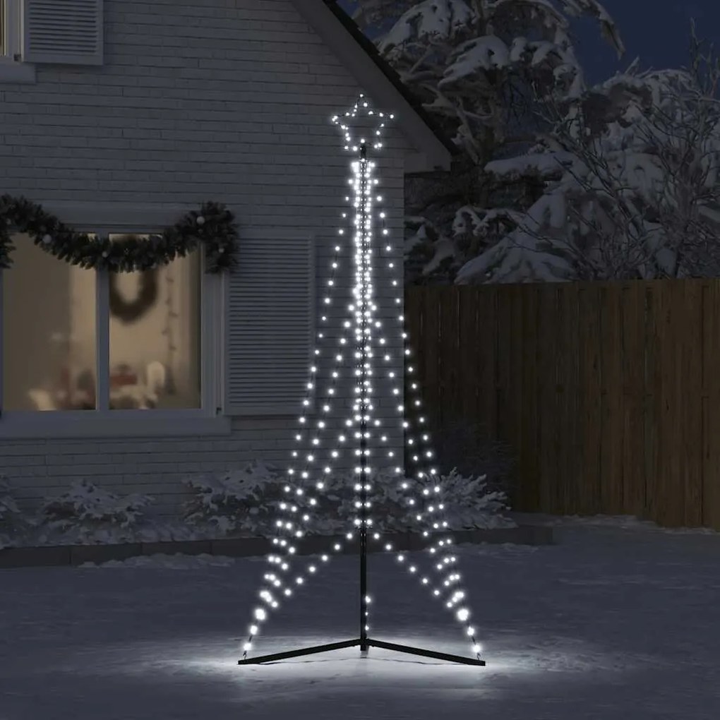 LED Árvore de Natal 483 LEDs Branco Frio 240 cm