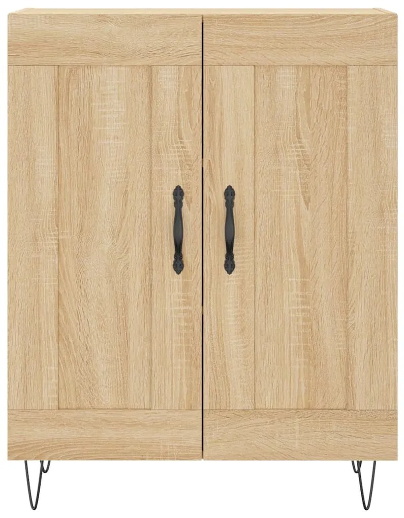 Armário alto 69,5x34x180 cm derivados de madeira cor sonoma
