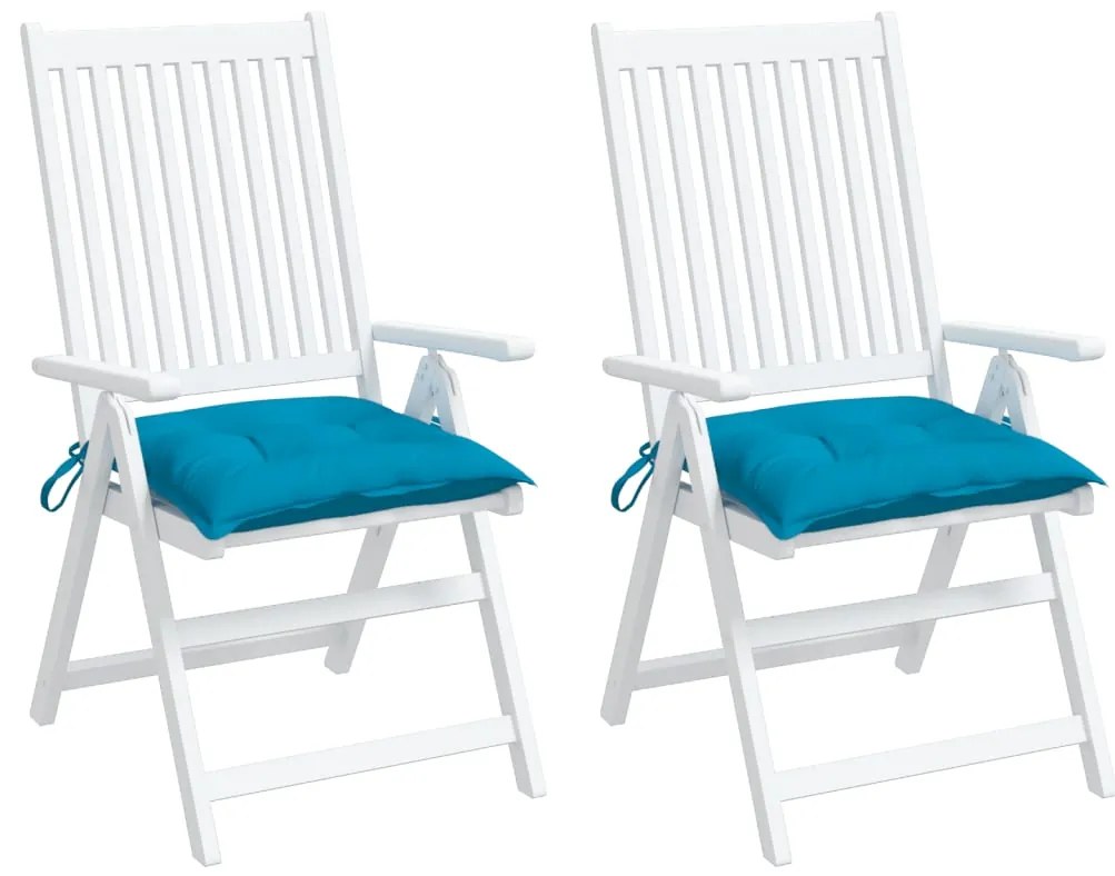 Almofadões p/ móveis de paletes 2 pcs tecido oxford azul-claro