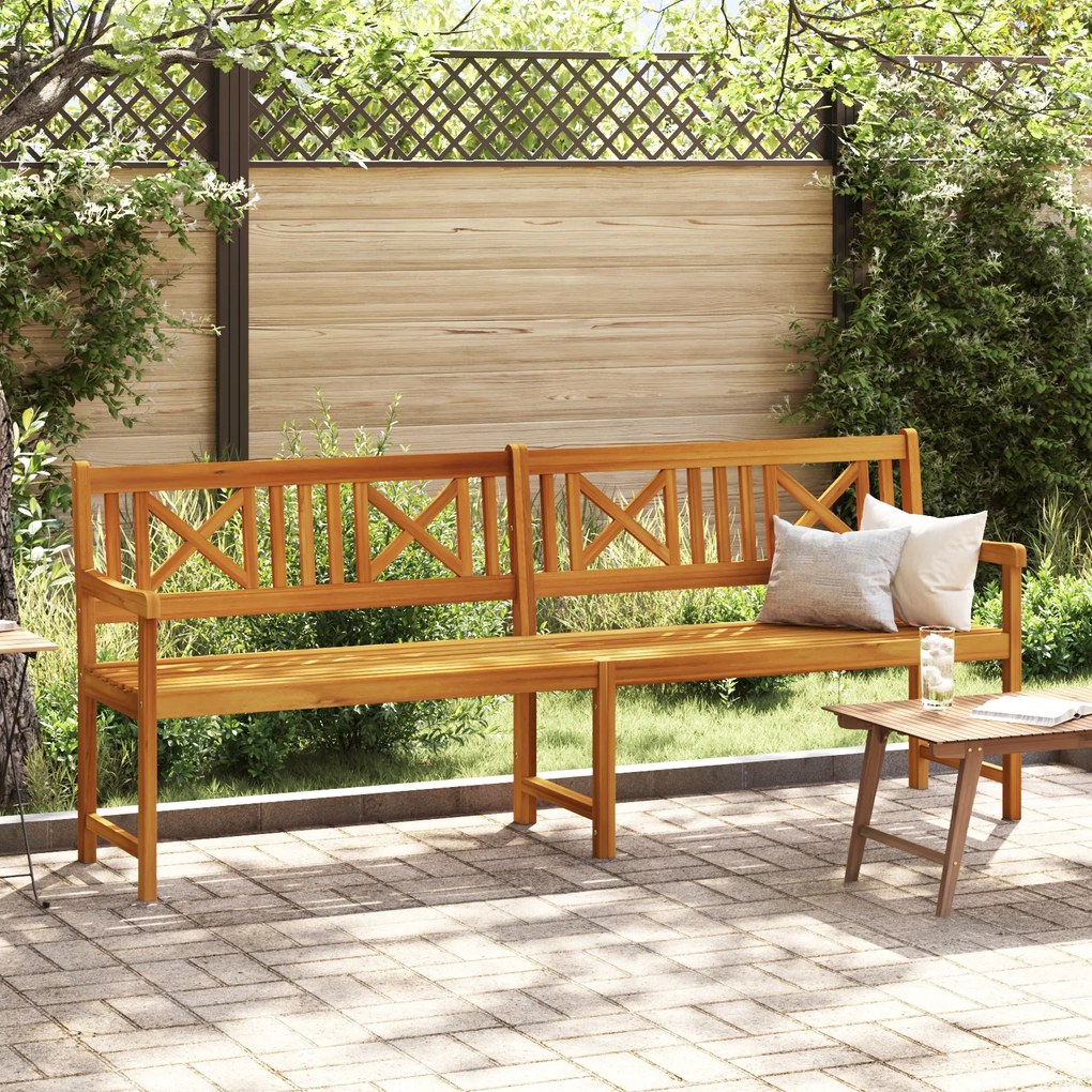 vidaXL Banco de Jardim 220x56x90 cm Madeira Sólida Acácia