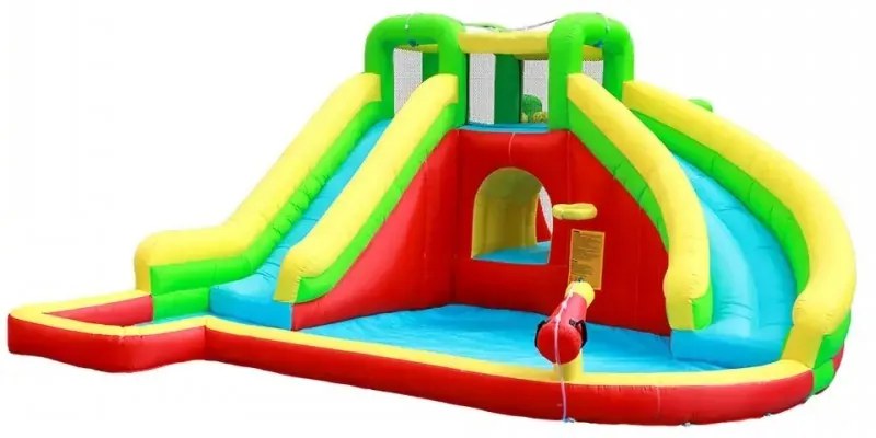 Castelo insuflável para crianças Water Jump Multicolorido (inclui ventilador)