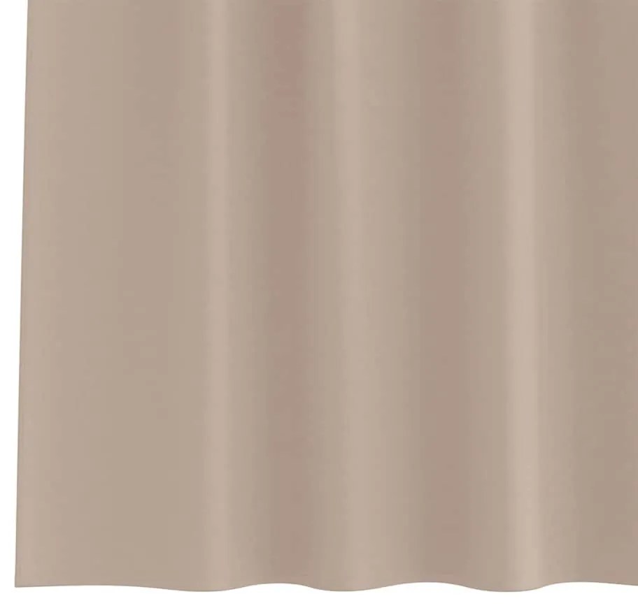 Cortinas 2 pcs Cinzento-acastanhado 245 x 140 cm Poliéster