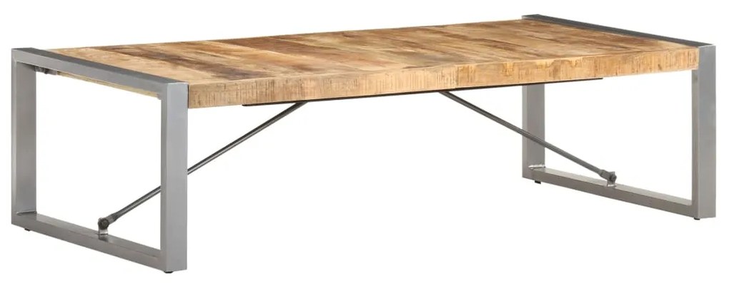 Mesa de centro 140x70x40 cm madeira de mangueira áspera