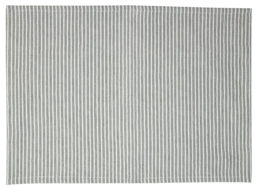 Kave Home - Set Imalay de 2 individuais de algodão e linho cinzento 35 x 50 cm