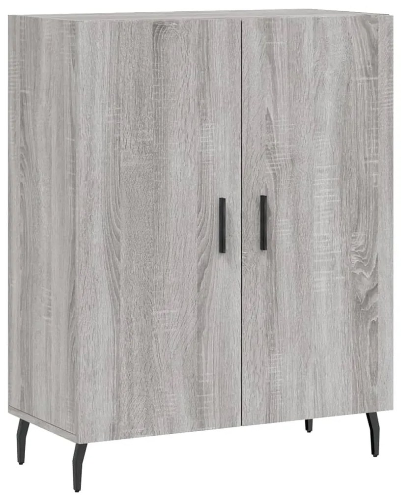 Armário alto 69,5x34x180 cm derivados de madeira sonoma cinza