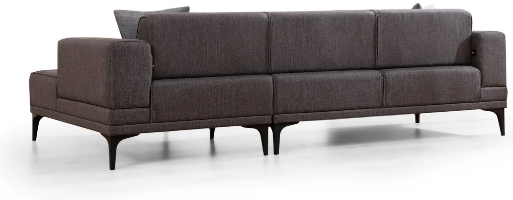 Sofá-Cama de Canto Horizon – Cinzento Escuro – 250x140 cm