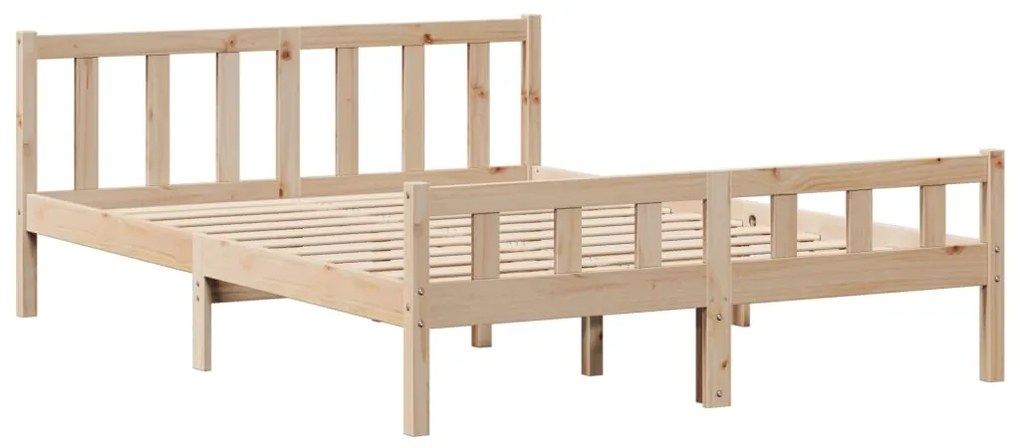 Cama sem colchão 120x190 cm madeira de pinho maciça