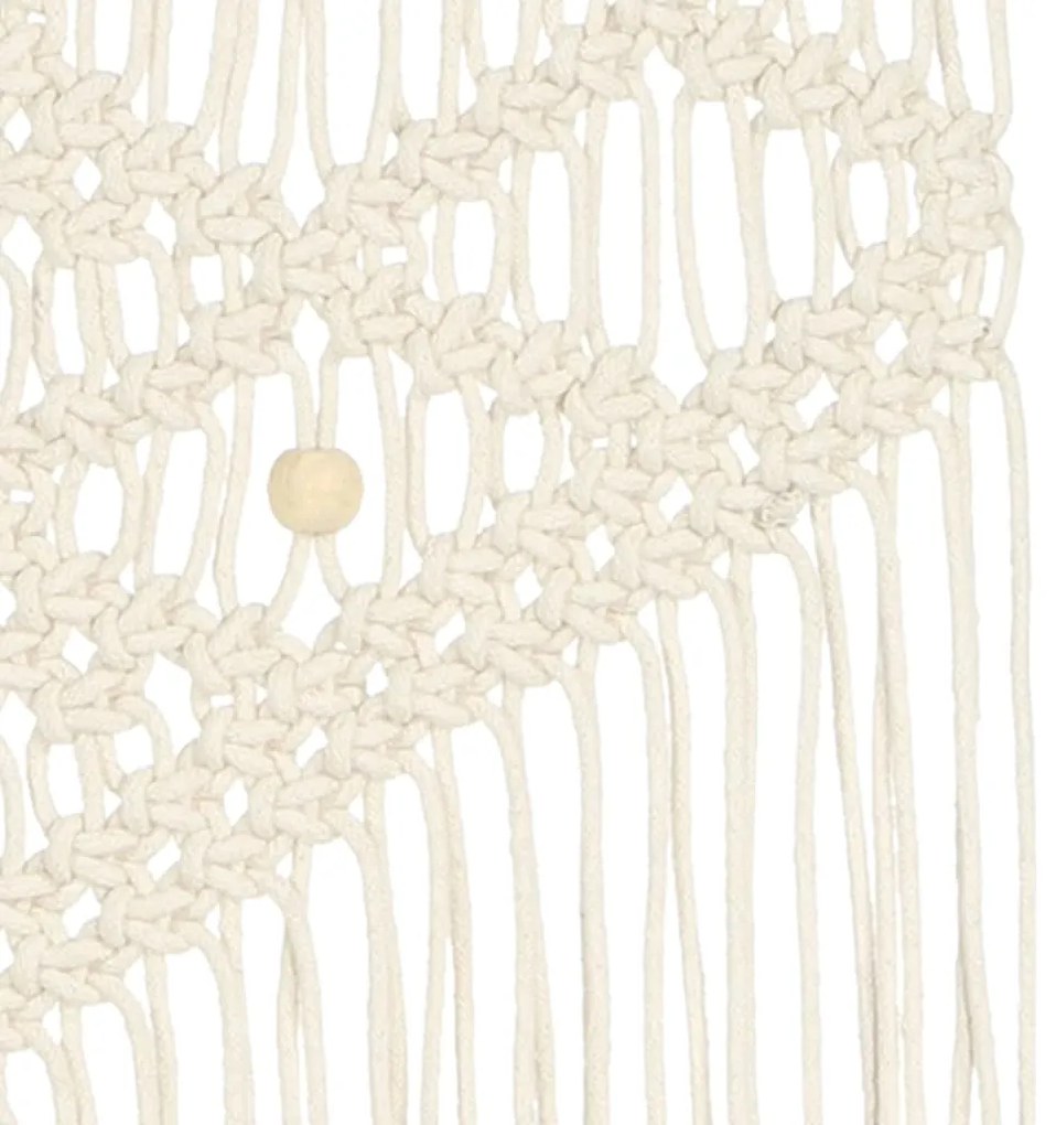 Suporte de parede em macramé 40x80 cm algodão