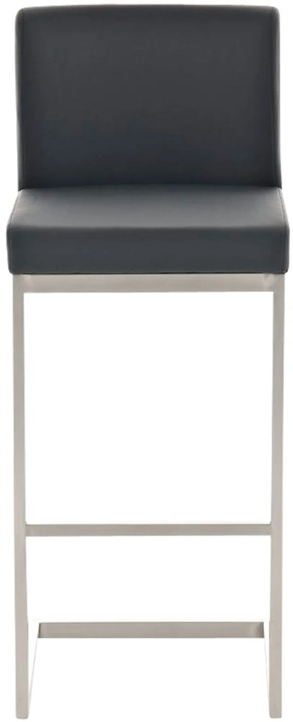 Banco de bar Paros em couro sintético 42 x 104 x 48 cm Preto