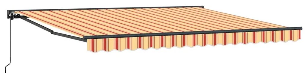 Toldo Retrátil Amarelo e Laranja 400x300 cm Toldo de Poliéster