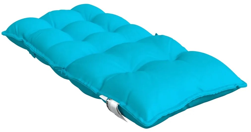 Almofadões cadeira encosto baixo 4 pcs tecido oxford turquesa