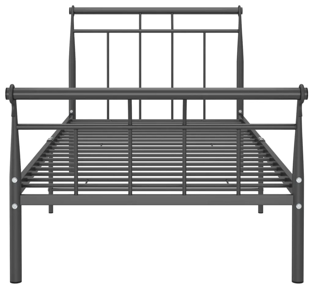 Estrutura de cama 100x200 cm metal preto