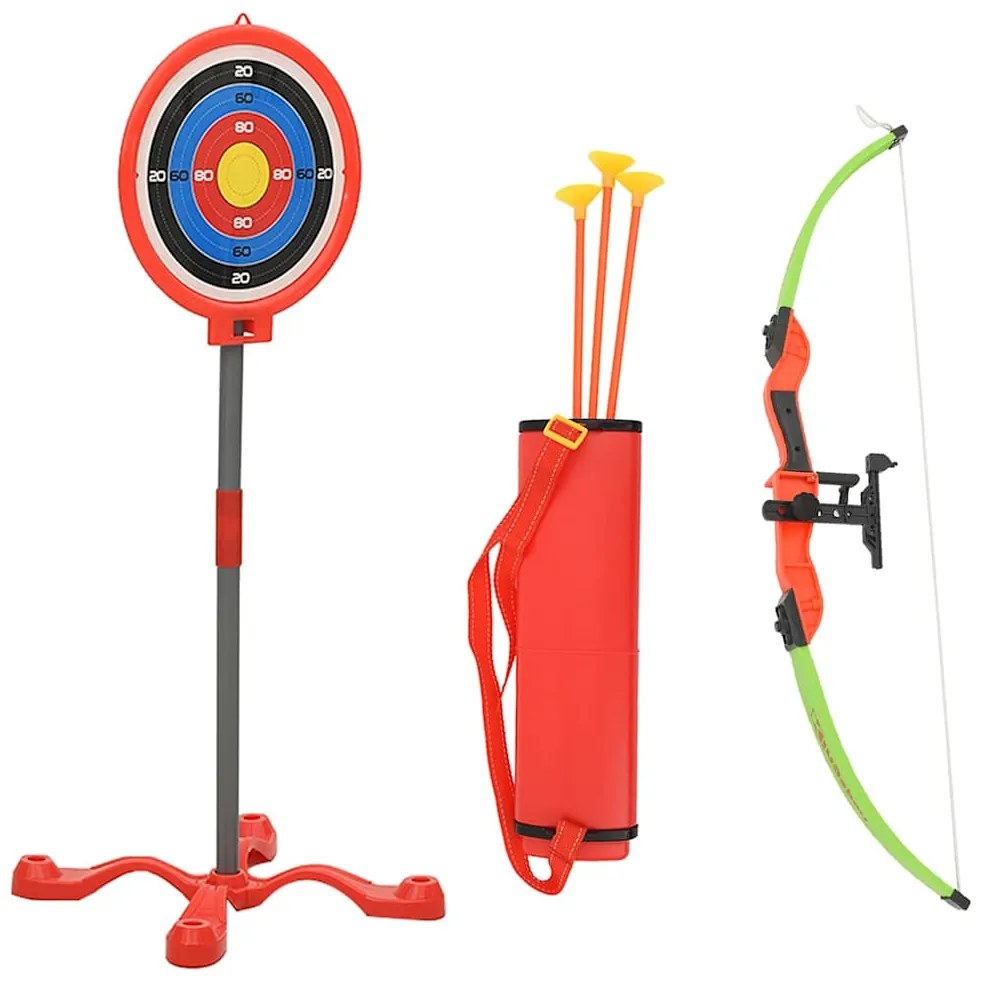 Conjunto tiro com arco infantil c/ arco flechas e alvo