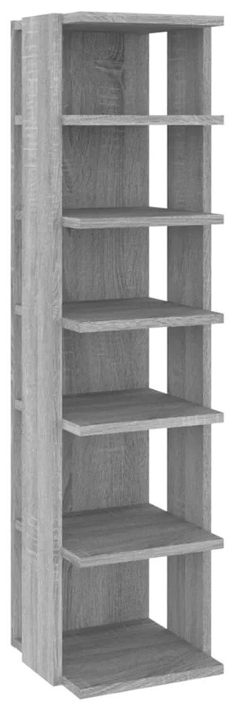 Sapateiras 2pcs 27,5x27x102cm derivados madeira cinzento sonoma