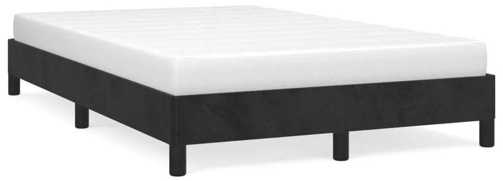 vidaXL Estrutura de cama sem colchão 120x190 cm Veludo preto