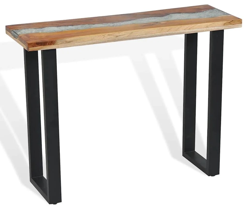 Mesa consola em teca 100x35x75 cm