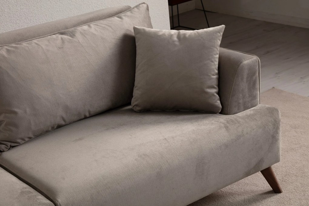**** Sofá de 3 Lugares Buhara – Cinzento Claro – 100x78x220 cm
**