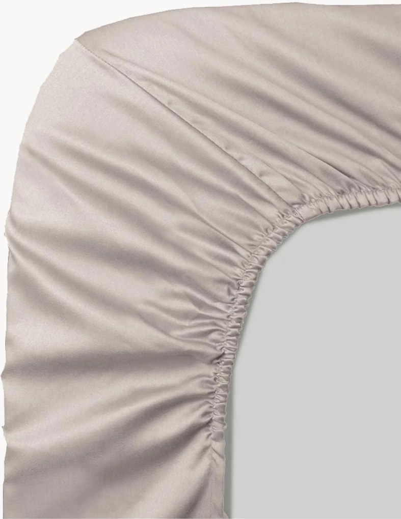 Lençol com elástico em cetim de algodão para boxspring Ava, Alt 40