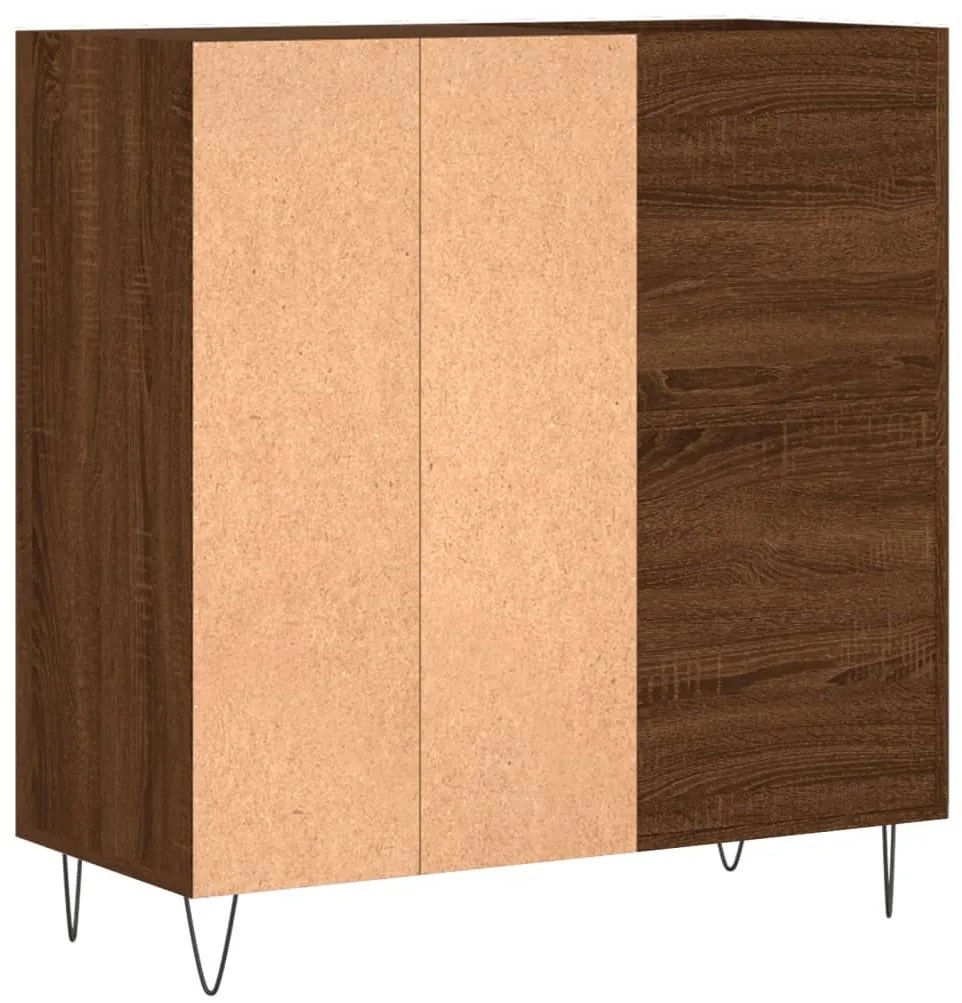 Armário p/ discos 84,5x38x89cm deriv. madeira carvalho castanho