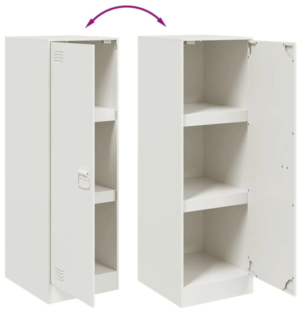 Aparador 34,5x39x107 cm aço branco