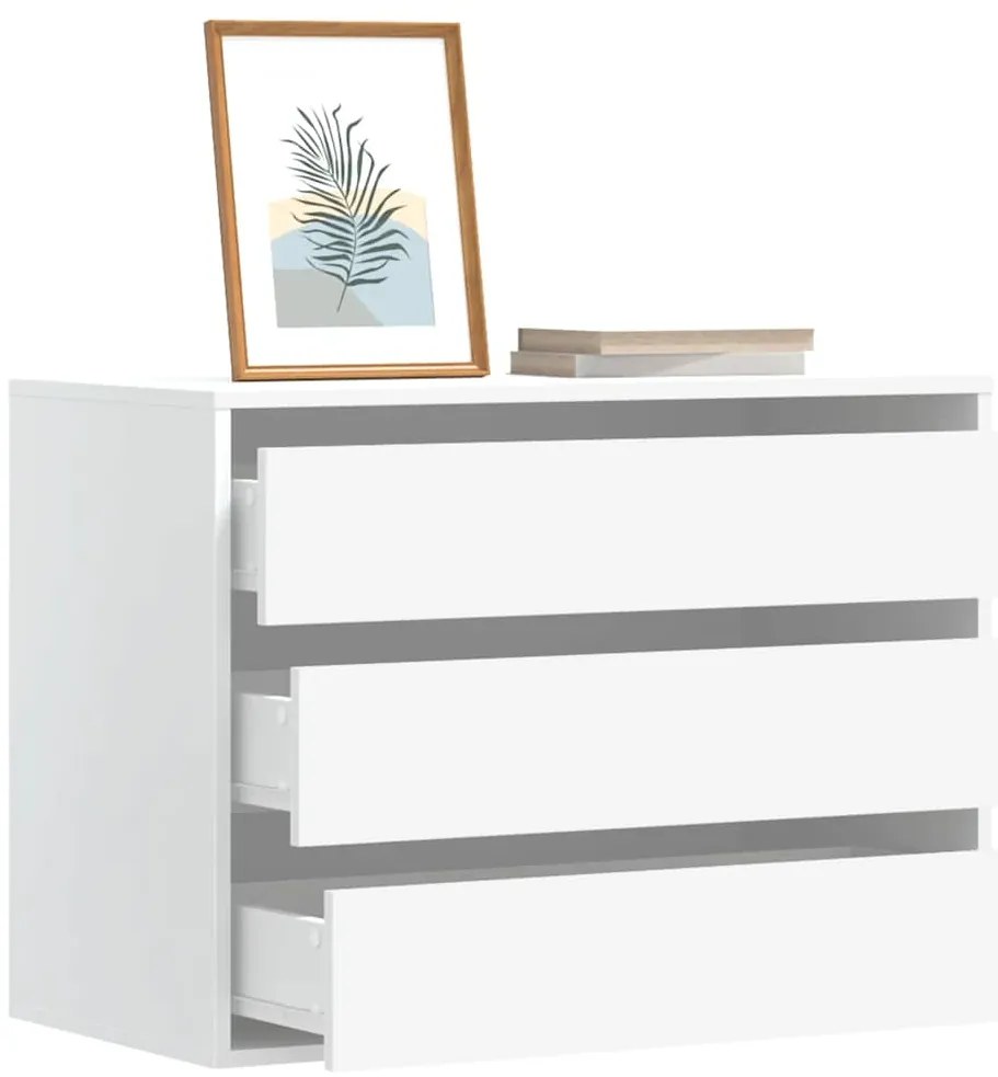 vidaXL Cómoda 80x41x58 cm derivados de madeira branco